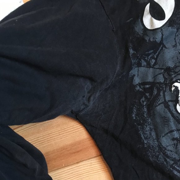 Men's Cool Script Faithful Angel Viking Long Sleev - Picture 5 of 14